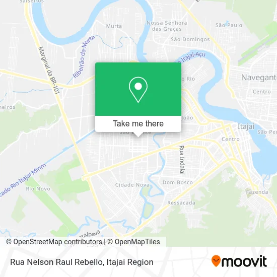 Rua Nelson Raul Rebello map