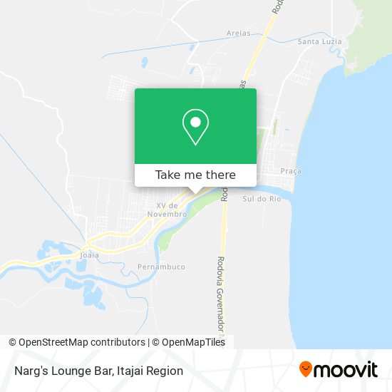 Narg's Lounge Bar map