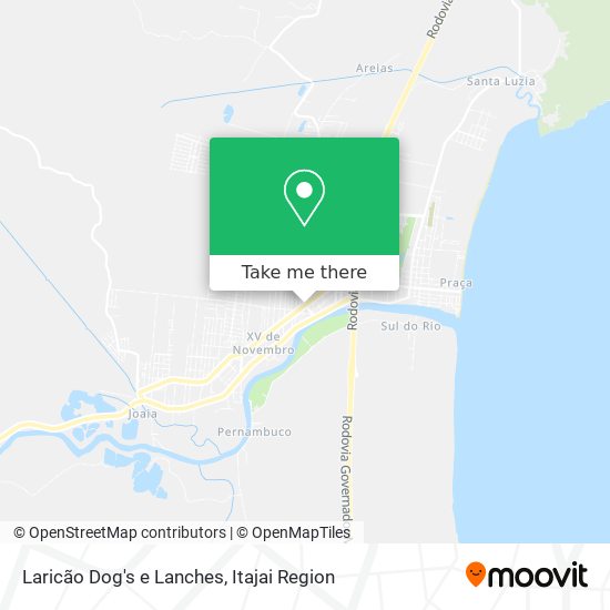 Mapa Laricão Dog's e Lanches