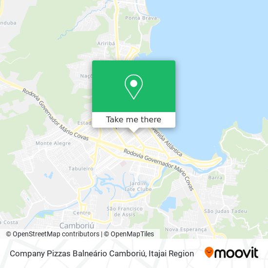 Company Pizzas Balneário Camboriú map