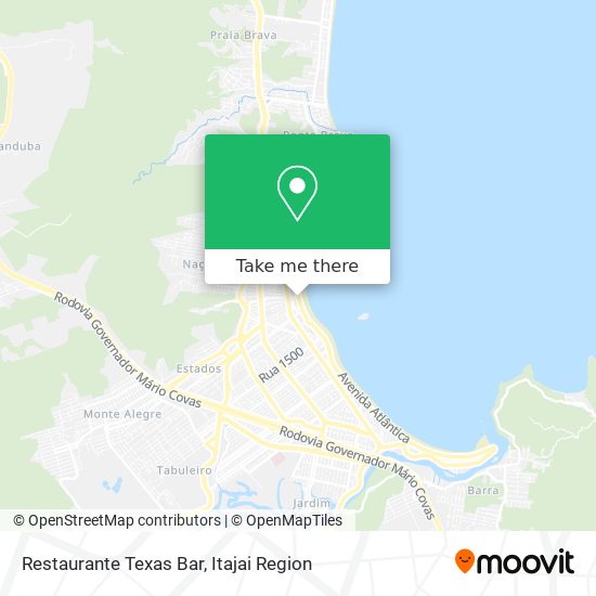 Mapa Restaurante Texas Bar