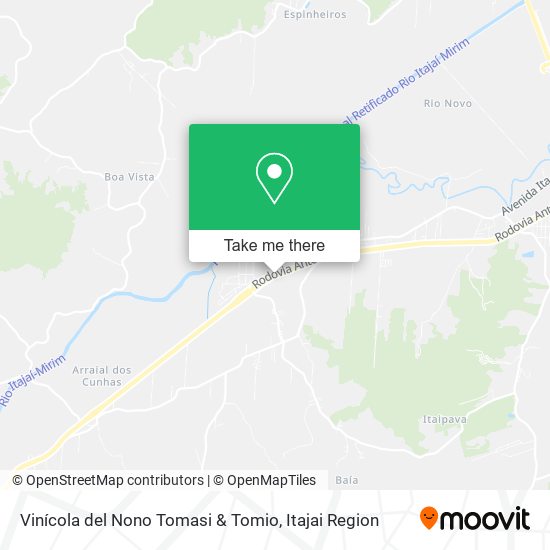 Mapa Vinícola del Nono Tomasi & Tomio