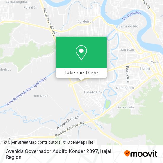 Mapa Avenida Governador Adolfo Konder 2097