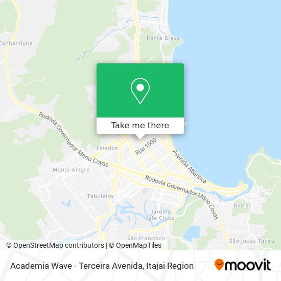 Mapa Academia Wave - Terceira Avenida