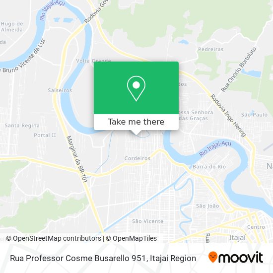 Mapa Rua Professor Cosme Busarello 951