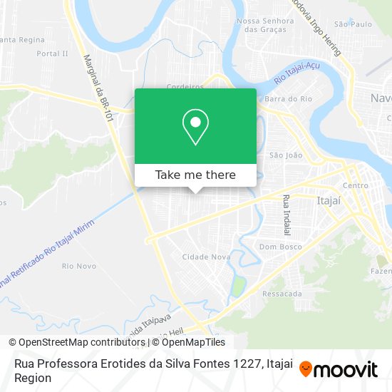 Rua Professora Erotides da Silva Fontes 1227 map