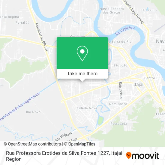 Rua Professora Erotides da Silva Fontes 1227 map