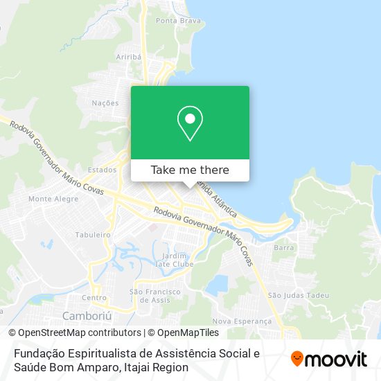 Fundação Espiritualista de Assistência Social e Saúde Bom Amparo map