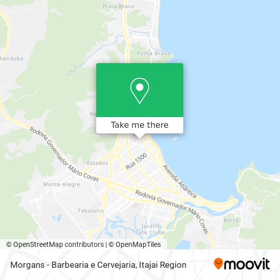 Mapa Morgans - Barbearia e Cervejaria