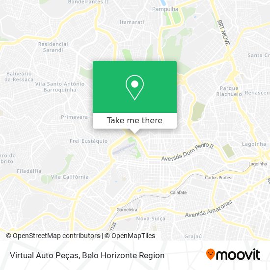 Virtual Auto Peças map