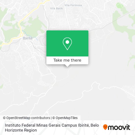 Instituto Federal Minas Gerais Campus Ibirité map