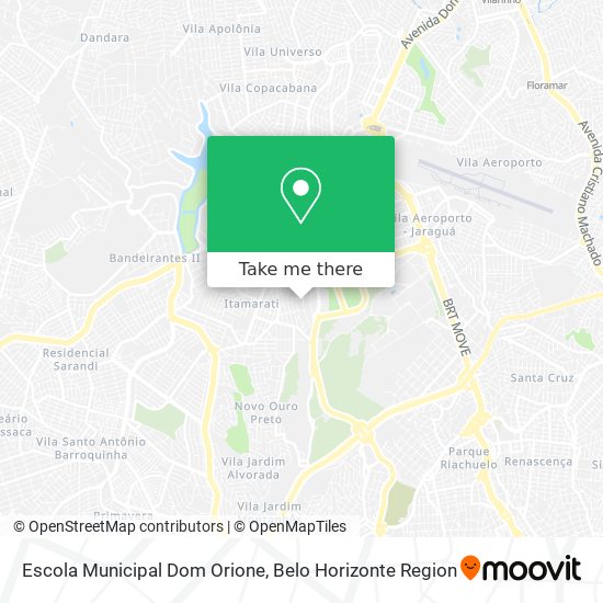 Mapa Escola Municipal Dom Orione