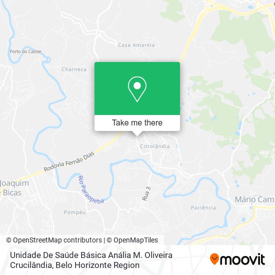 Unidade De Saúde Básica Anália M. Oliveira Crucilândia map