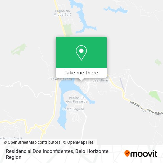 Residencial Dos Inconfidentes map