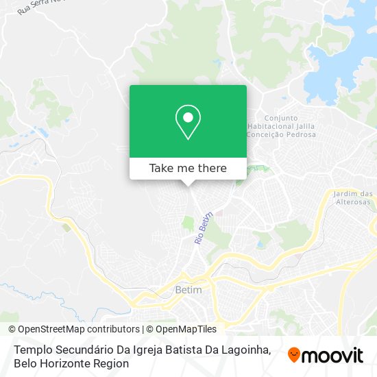 Templo Secundário Da Igreja Batista Da Lagoinha map