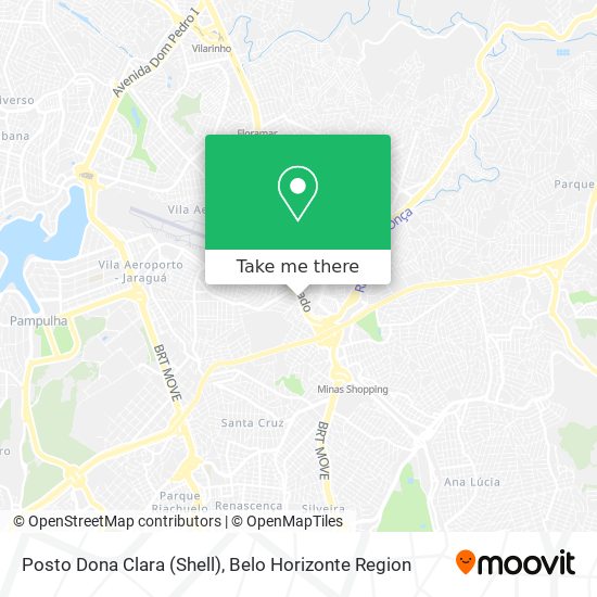 Posto Dona Clara (Shell) map