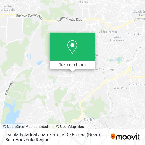 Escola Estadual João Ferreira De Freitas (Neec) map