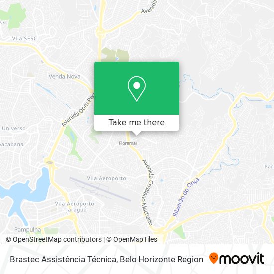 Mapa Brastec Assistência Técnica