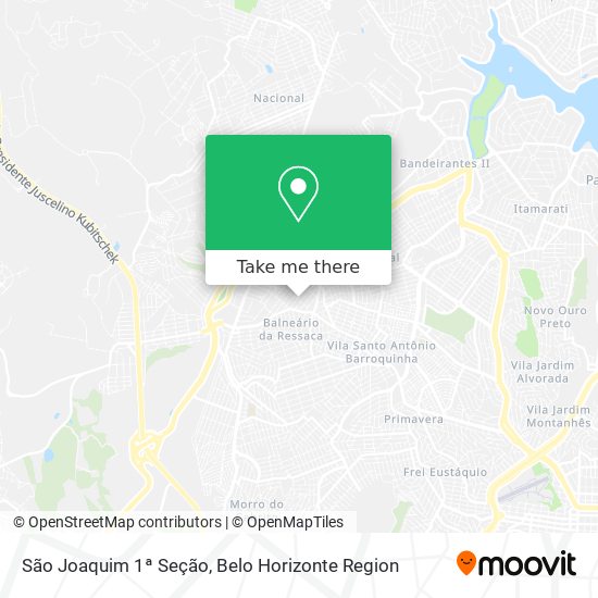 São Joaquim 1ª Seção map