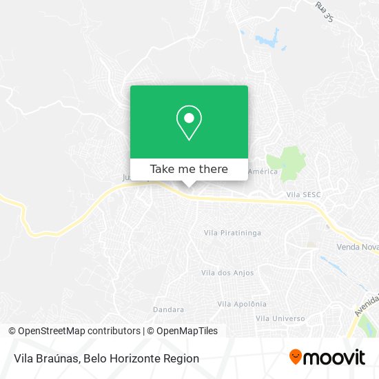 Vila Braúnas map