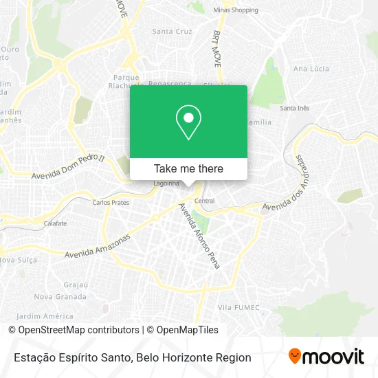 Estação Espírito Santo map
