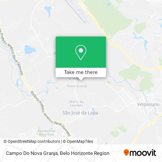 Campo Do Nova Granja map