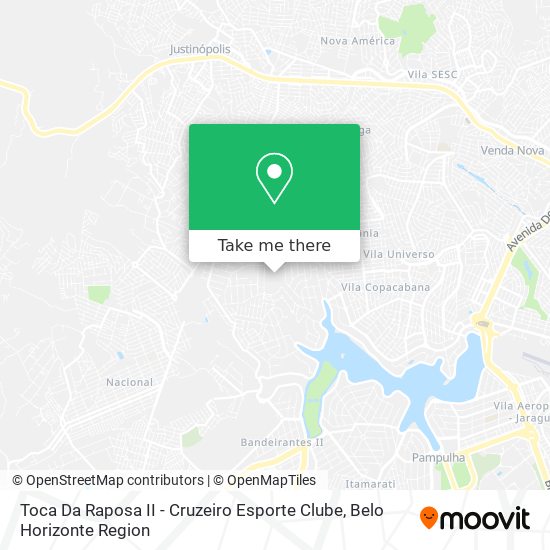 Toca Da Raposa II - Cruzeiro Esporte Clube map