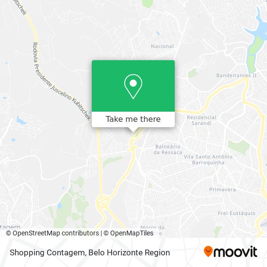 Shopping Contagem map