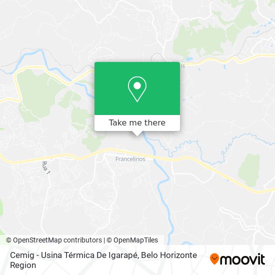Cemig - Usina Térmica De Igarapé map