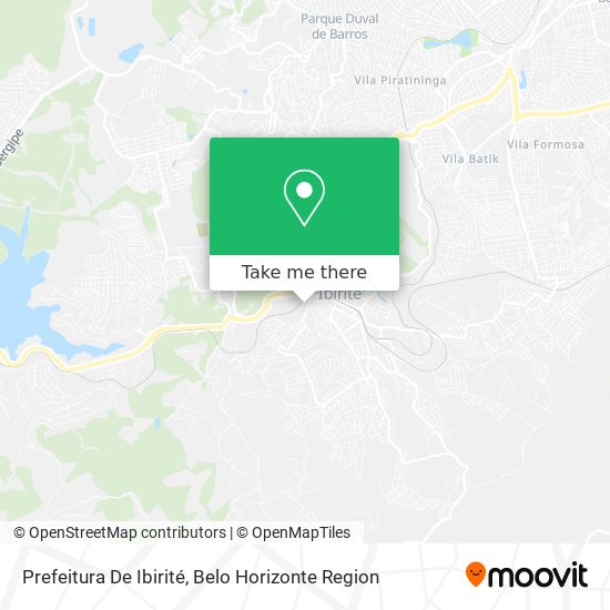 Prefeitura De Ibirité map
