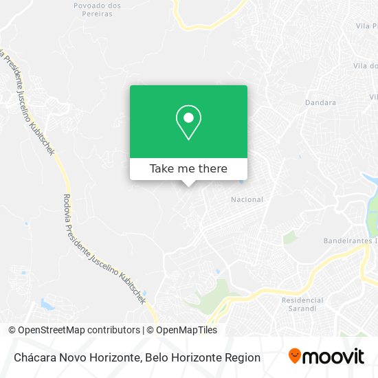 Chácara Novo Horizonte map