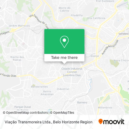 Viação Transmoreira Ltda. map