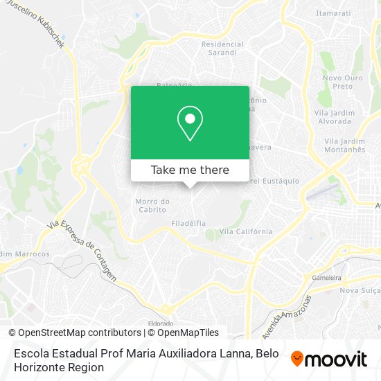 Escola Estadual Prof Maria Auxiliadora Lanna map