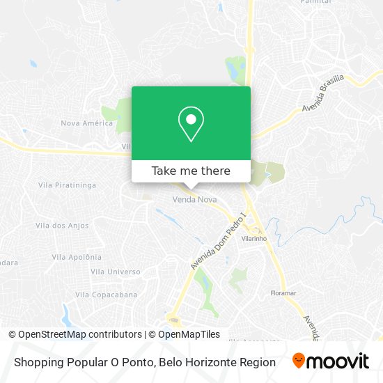 Shopping Popular O Ponto map