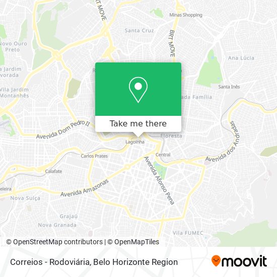 Correios - Rodoviária map