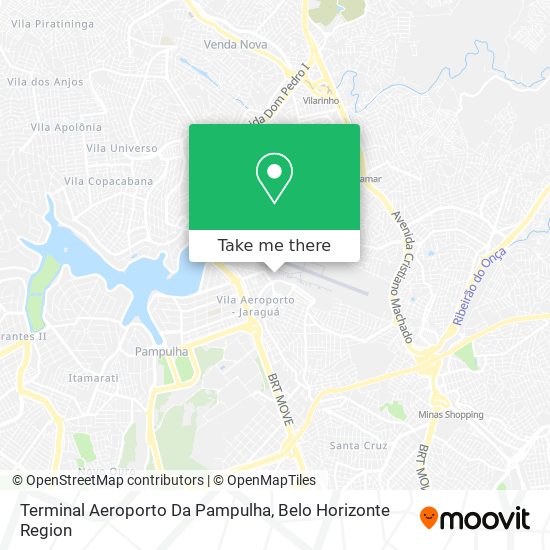 Mapa Terminal Aeroporto Da Pampulha