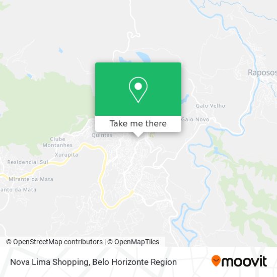 Mapa Nova Lima Shopping