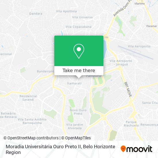 Mapa Moradia Universitária Ouro Preto II