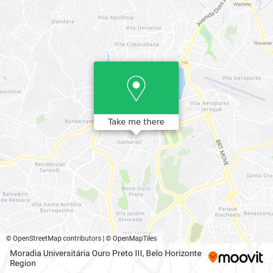 Mapa Moradia Universitária Ouro Preto III