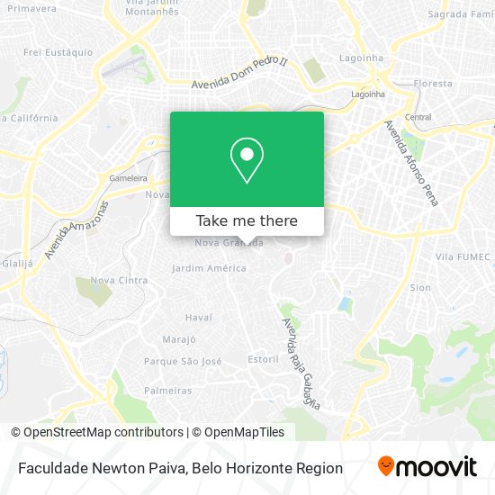 Mapa Faculdade Newton Paiva