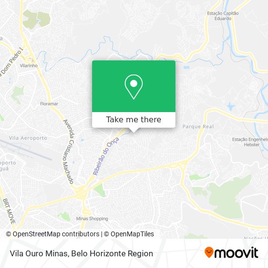 Mapa Vila Ouro Minas