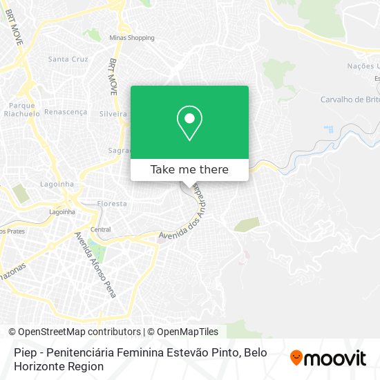 Piep - Penitenciária Feminina Estevão Pinto map