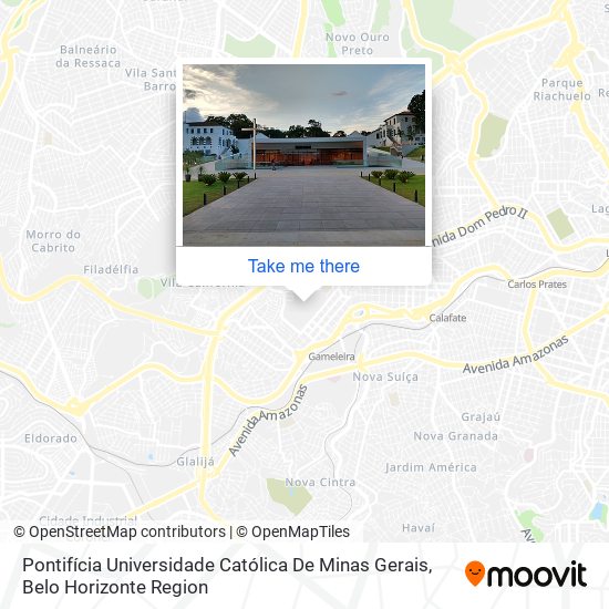 Mapa Pontifícia Universidade Católica De Minas Gerais