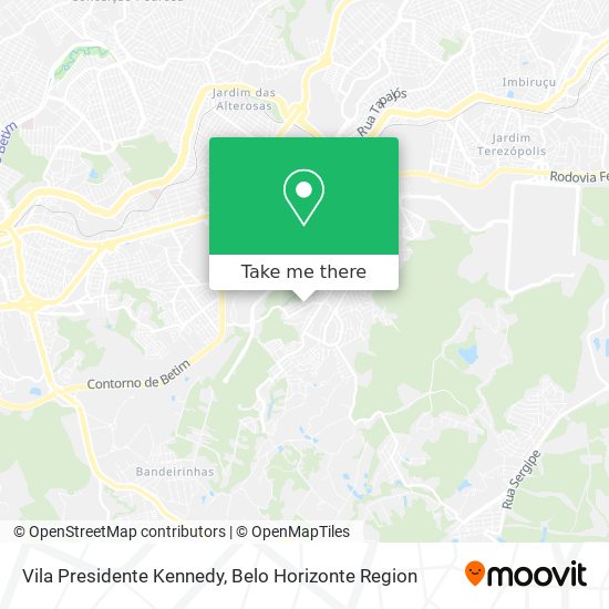 Vila Presidente Kennedy map