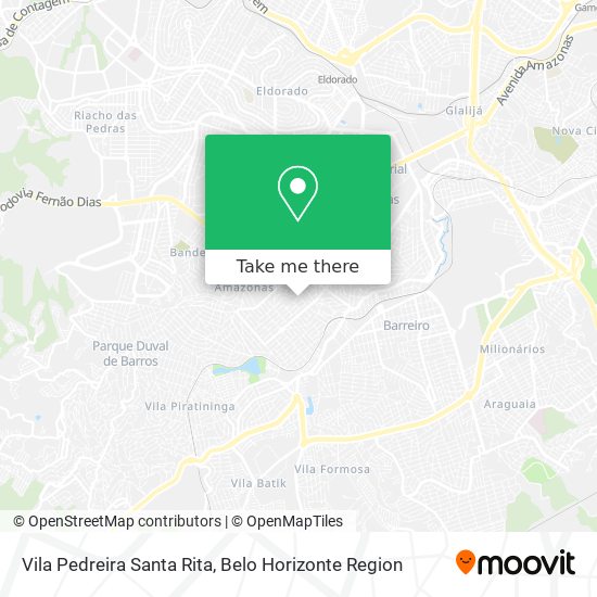 Vila Pedreira Santa Rita map