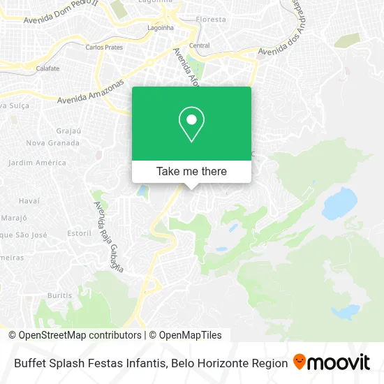 Buffet Splash Festas Infantis map