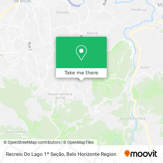 Recreio Do Lago 1ª Seção map