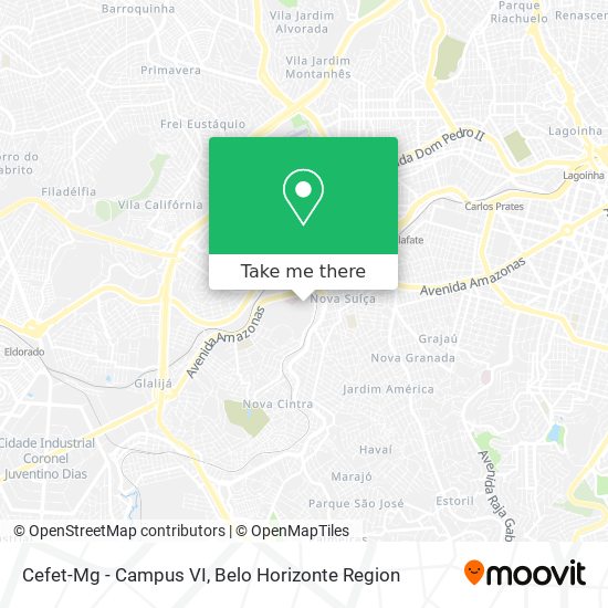 Mapa Cefet-Mg - Campus VI