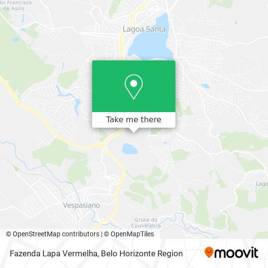 Fazenda Lapa Vermelha map