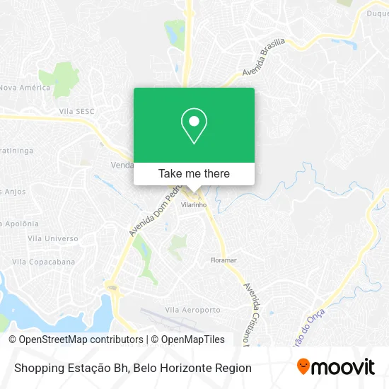 Shopping Estação Bh map